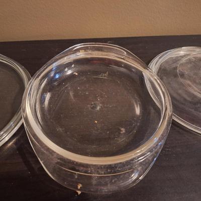 glass lids for vintage pyrex or fireking