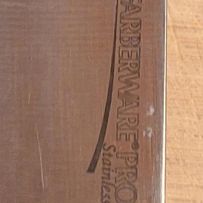 Knives, block and cutting board