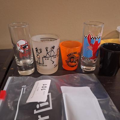 shot glasses