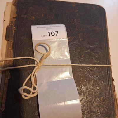 This is a WELL used large bible, has to be tied with string to hold the cover.  See all photos.