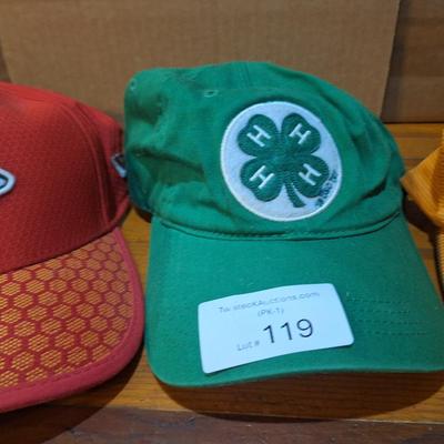 KC hat, 4H hat and mercer hat
