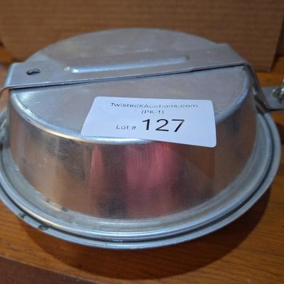 camping aluminum fry pan , lid, dish and cup