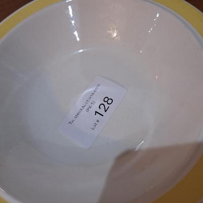 vintage cera stone plates, similar to mikasa but only marked USA on the back.