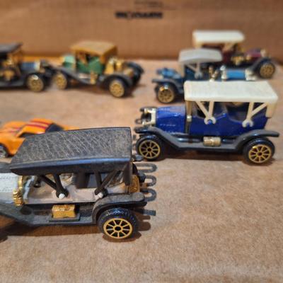 mixed lot fo pocket size cars, not hotwheels except the orange micro machine