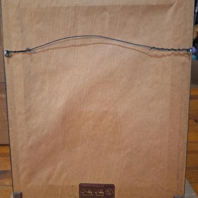 Small print titled "Buffalo Scout" by Johnny Tiger, print 1987 /3000 in frame