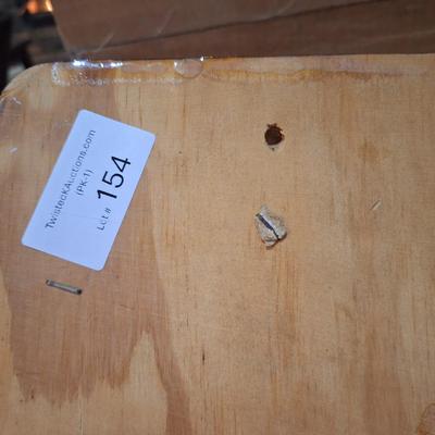  vintage Sue Dawe unicorn lacquered wooden plaque. Princess and Unicorn