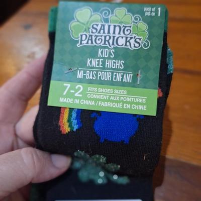 St Patricks socks for kids