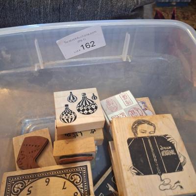 assorted rubber stamps for crafting and stuff.