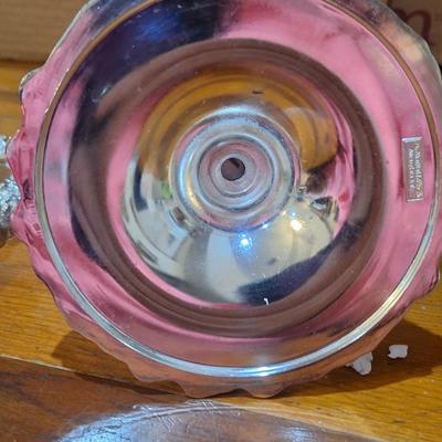 Vintage Sheffield  silverplated Baroque candlesticks