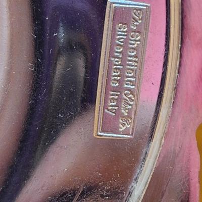 Vintage Sheffield  silverplated Baroque candlesticks