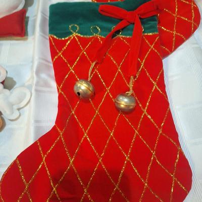 stockings and door or wall hanging NOEL sign