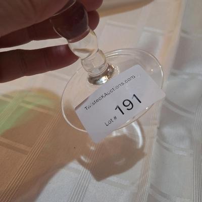 vintage Baccarat Crystal Vega Emerald Green Rhine wine glass