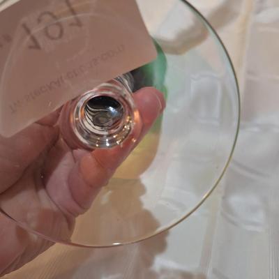 vintage Baccarat Crystal Vega Emerald Green Rhine wine glass