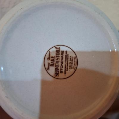 JMP Sweet flowers bake serve n store stoneware dish