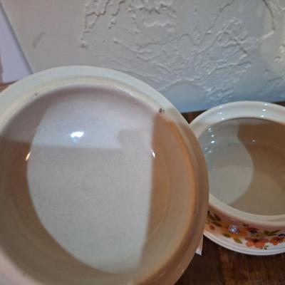 JMP Sweet flowers bake serve n store stoneware dish