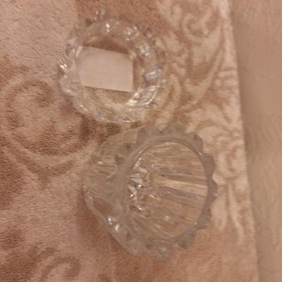 small crystal jar with lid