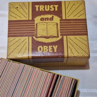 daily devotional cards and vintage resin crucifix