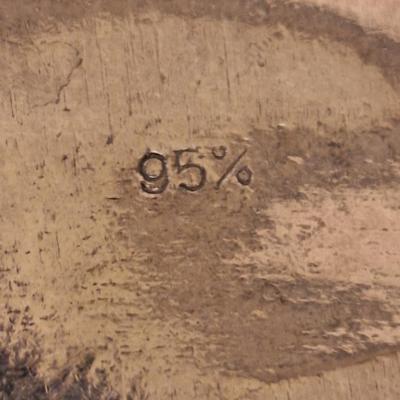 Art Nouveau silver-plated visiting card tray 95% pewter with silver plating.  Made by German company WMF (Württembergische...