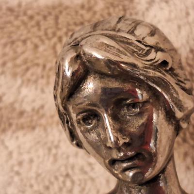 Art Nouveau silver-plated visiting card tray 95% pewter with silver plating.  Made by German company WMF (Württembergische...