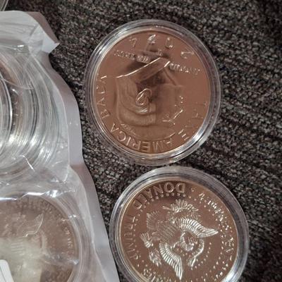 commemorative Donald Trump coins.