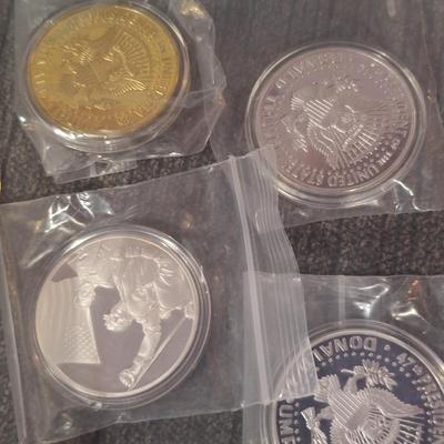 commemorative Donald Trump coins.