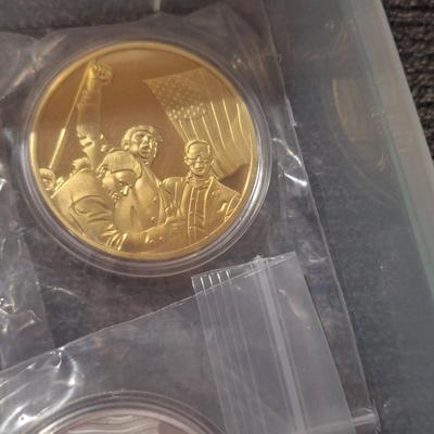 commemorative Donald Trump coins.