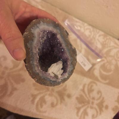 amethyst geode half 