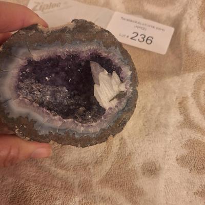 amethyst geode half 