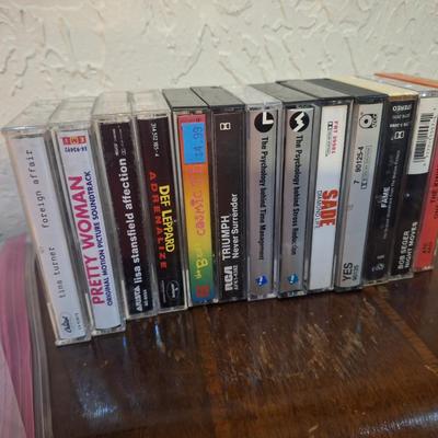 lot of cassette tapes