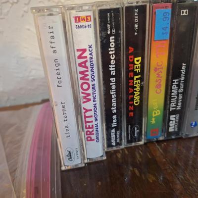 lot of cassette tapes