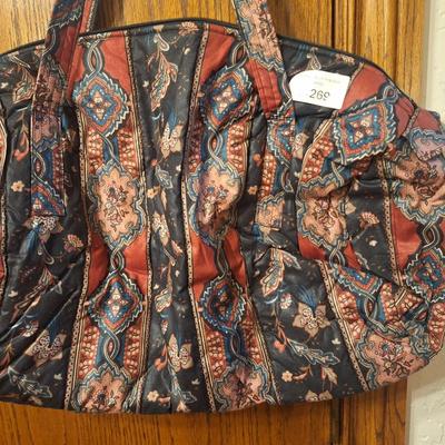 large duffell bag in paisley print