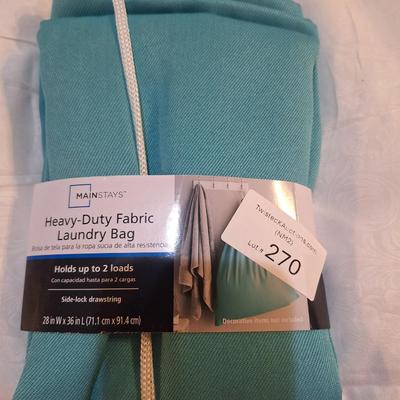 Heavy duty fabric laundry bag- new