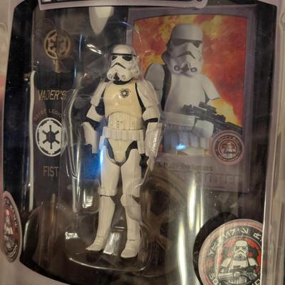 Star Wars 501st Stormtrooper (Vader's Fist) action figure, an exclusive collectible from 2006. 