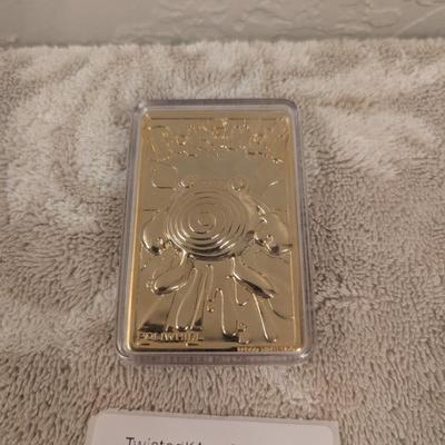 1999 Limited Edition 23K Gold-Plated Poliwhirl Pokémon Trading Card. (Burger King)