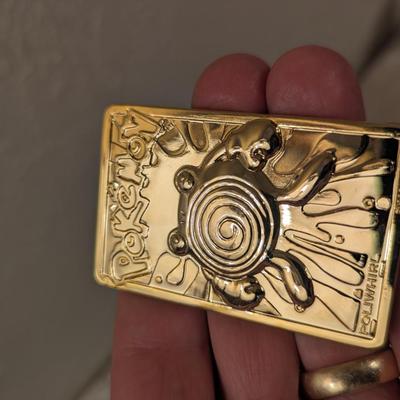 1999 Limited Edition 23K Gold-Plated Poliwhirl Pokémon Trading Card. (Burger King)