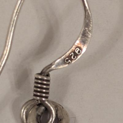 Sterling silver cross earrings