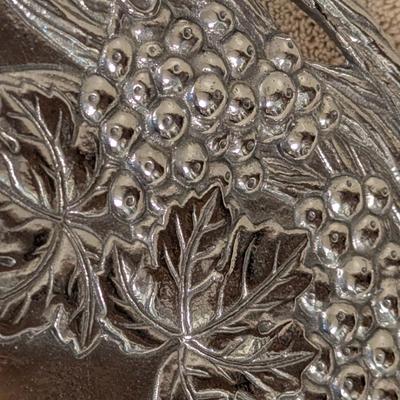 vintage Arthur Court 12-inch square serving tray from the 1993 "Grapevine Winery" collection. Box included