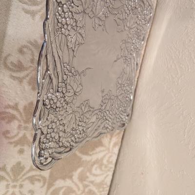 vintage Arthur Court 12-inch square serving tray from the 1993 "Grapevine Winery" collection. Box included