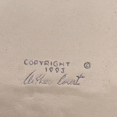 vintage Arthur Court 12-inch square serving tray from the 1993 "Grapevine Winery" collection. Box included