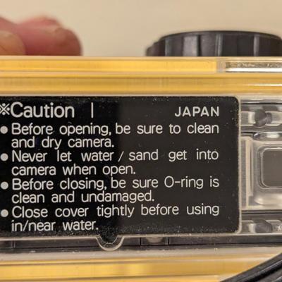 Minolta Weathermatic A 110 film camera. 