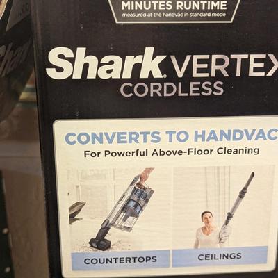 Shark Vertex coordless sweeper in box