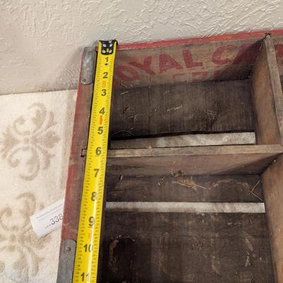 vintage Royal Crown Cola wooden soda crate