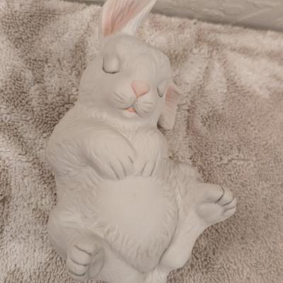 Boehm Rabbit Newborn Sleeping bisque porcelain figurine