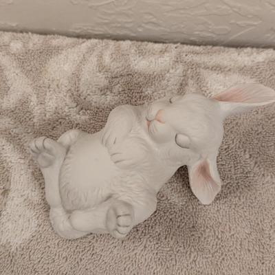 Boehm Rabbit Newborn Sleeping bisque porcelain figurine