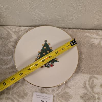 vintage B.C. Clark Christmas Tree plates, which are a limited-edition annual collectible plates