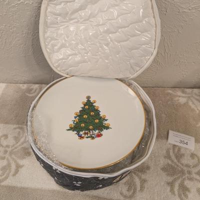 vintage B.C. Clark Christmas Tree plates, which are a limited-edition annual collectible plates