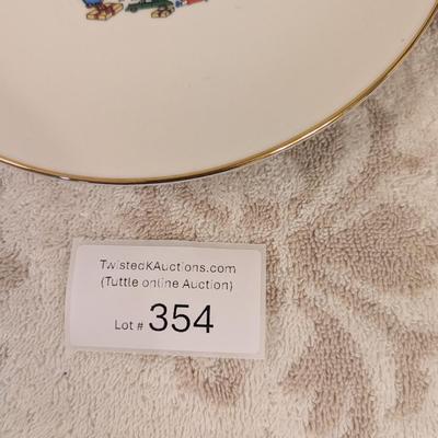 vintage B.C. Clark Christmas Tree plates, which are a limited-edition annual collectible plates