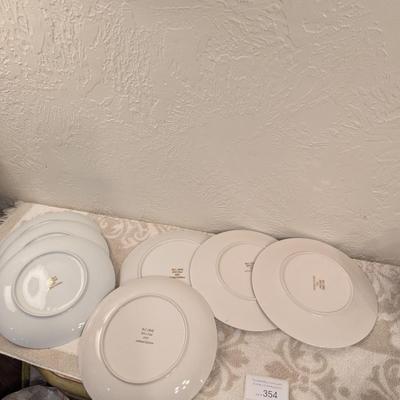 vintage B.C. Clark Christmas Tree plates, which are a limited-edition annual collectible plates