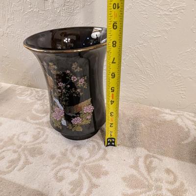 vintage Japanese porcelain vase, Sanko Toen