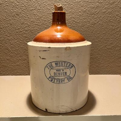 Lot 66 Western Pottery Jug 1 gallon